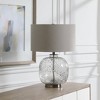Uttermost Storm Glass Table Lamp – Translucent Art Glass with Black Flecks & Brushed Nickel, 23.25" Height - 3 of 4