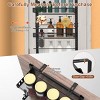 Syemin Utility Storage Shelves 6-Tier Over the Door Pantry Organizer, Door Spice Rack, Hanging Heavy-Duty Door Storage Shelf, Black, 15.9"*6.1"*50.2" - 3 of 4