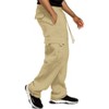 G-Style USA Men's Solid Fleece Heavyweight Cargo Pants - 4 of 4