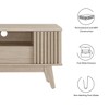 Modway Eudora 60" TV Stand – Mid-Century Modern Entertainment Console with Slatted Doors and Adjustable Shelves - 2 of 4