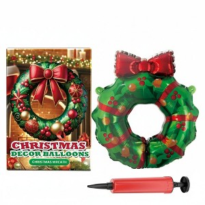 AEELLEEA Christmas Balloons Balloon Standing Santa Claus Reindeer Christmas Tree Event Atmosphere Decoration - 1 of 4