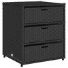 Garden Storage Cabinet PE rattan, Powder-coated steel  vidaXL - 2 of 4