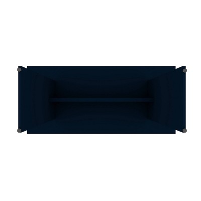 67.91" Midnight Blue Modern Wood Rectangular Dining Table