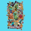 Girls Minecraft Creepers Arrow Mashup T Shirt - 2 of 3