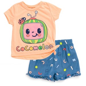 CoComelon JJ Baby Girls T-Shirt and Shorts Outfit Set Infant - 1 of 4