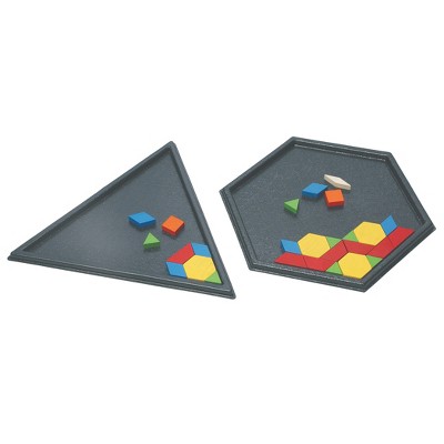 Learning Advantage Pattern Block Trays, Set of 2