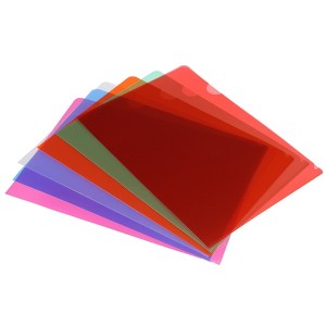 Unique Bargains Plastic Reusable Durable Home Office Travel L Type Folder - 1 of 4