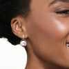 Ross-Simons 10.5-11mm Cultured Pearl and .30 ct. t.w. Sapphire Drop Earrings With Diamonds in 14kt White Gold - 2 of 4