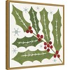 Amanti Art 22"x22" Winter Days VII by Veronique Charron Framed Canvas Wall Art Print - 2 of 4