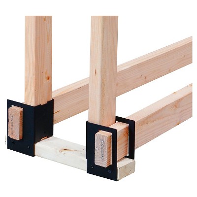 Pleasant Hearth 4Pc Log Brackets Black