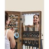 SONGMICS LED Jewelry Cabinet Standing Lockable Jewelry Armoire with Full-Length Mirror Jewelry Organizer Box - 4 of 4