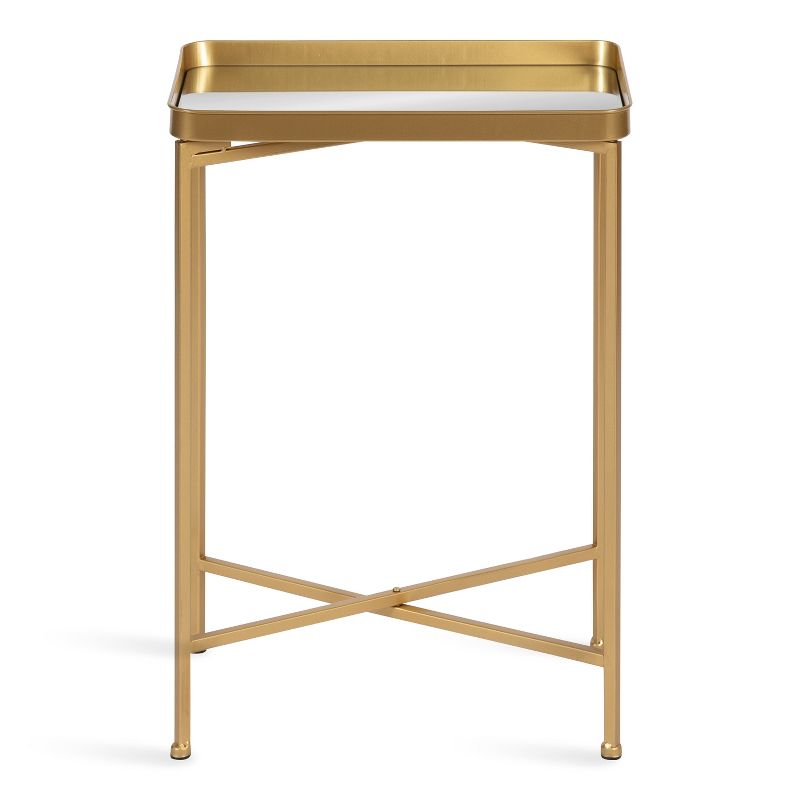 Kate and Laurel Celia Metal Tray Accent Table, 3 of 8