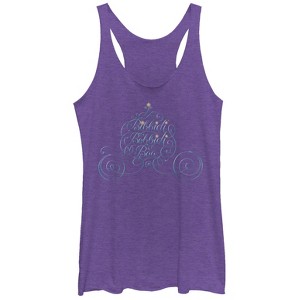 Women's Cinderella Bibbidi Bobbidi Boo Racerback Tank Top - 1 of 3