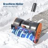 Cordless Snow Shovel, with 20V 4.0Ah Battery & Charger, Brushless Motor, Clears Paths Up to 12 in W and 8 in H, 17 Ft Throwing Distance - 4 of 4
