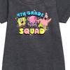 - SpongeBob SquarePants - 4th Grade Squad Graphic Short Sleeve Fleece Dress - 2 of 4