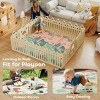TopComfy Baby Playmats Kids Dinosaur Play Mat Water Resistant Easy Clean Foldable Portable Design for Bedroom, Multicolored, 77.56"*69.69"*0.59" - 4 of 4
