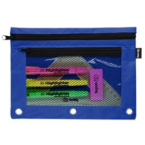 Enday Double Zipper Binder Pencil Pouch - 1 of 4