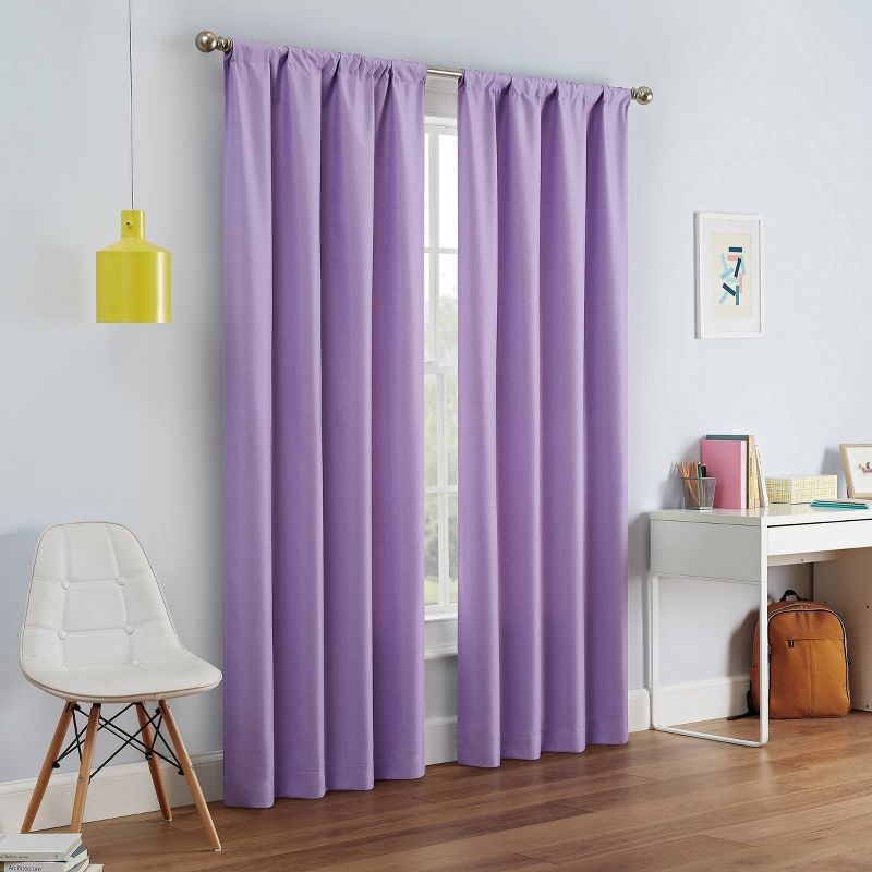 42" Kenna Blackout Thermaback Curtain Panel - Eclipse My Scene, 3 of 15