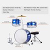 3-Piece Kids Drum Set, 14 in Beginner Drum Set with Adjustable Throne Cymbal Pedal, Starter Drum Kit for Child Kids - 3 of 4