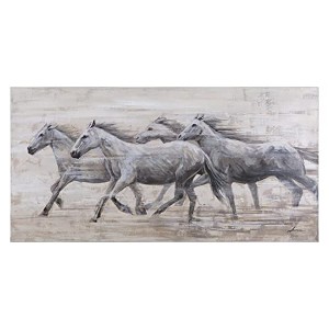 Yosemite Home Decor Horses in The Wind: 28 x 58-Inch Acrylic Painting - 1 of 1