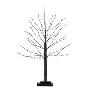 Nearly Natural 2-ft Pre-Lit Artifiical Halloween Black Twig Tree with 210 Warm White Fairy Copper Wire LED Lights - 1 of 1