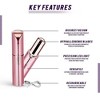 YEVYO Facial Hair Remover Electric Razor for Women - Rose Gold - 3 of 4