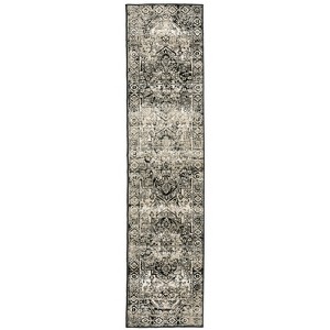Oriental Weavers Georgia 429G0 Grey/ Black Indoor Area Rug - 1'10" x 7'6" - 1 of 4