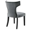 Modway Curve Performance Velvet Dining Chairs - Set of 2 - 4 of 4
