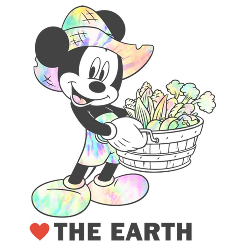 Girl's Disney Mickey Mouse Love the Earth T-Shirt, 2 of 5