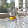 Aoibox 2-Piece Draining Soap Dishes with Water Tray, Keep Counter Dry, Easy to Clean Soap Holder for Kitchen and Bathroom, Gray - 4 of 4