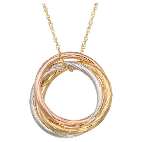 Ring-pendant necklace - Gold-coloured 