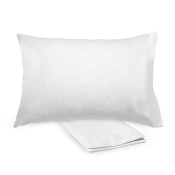 BreathableBaby Cotton Percale Pillowcase, For 13" x 18" Toddler Pillow (2-Pack) Solid