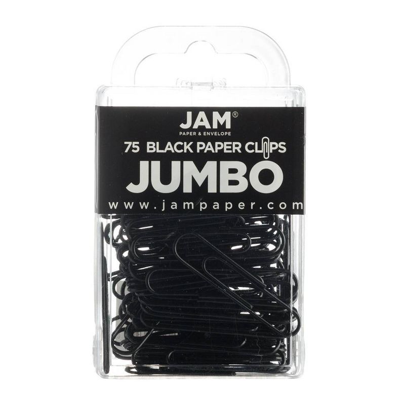 JAM Paper 2" 75pk Colorful Jumbo Paper Clips - Large, 1 of 6