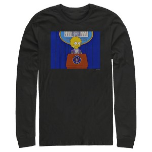 Men's The Simpsons Lisa for President Long Sleeve Shirt - 1 of 4