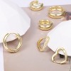 3 Pairs Small Huggie Hoop Earrings Set 14K Gold Hypoallergenic Lightweight Huggie Hoops Earrings for Women Girls - 4 of 4