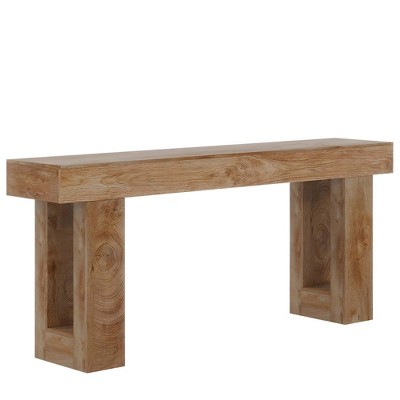 NicBex 33.46" H Modern Console Table with Wood Fame & Legs Sofa Table for Entryway Living Room