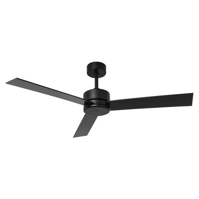 Parrot Uncle 52" Black Modern Ceiling Fan with Remote