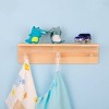 2ct Wood Shelf with Hooks/Wood Bookshelf - Bullseye's Playground™ - image 4 of 4