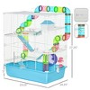 Extra Large 23" Hamster Cage with Tubes and Tunnels, Portable Carry Handles, Rat House and Habitats Big 5-Tier Design - 3 of 4