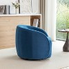 SEYNAR Modern Glam Velvet Upholstered 360 Degree Swivel Accent Armchair - 3 of 4