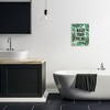 Stupell Industries Wash Your Palms Bathroom Phrase Green Plant Leaves Wall Plaque Art, 13" x 19" - 3 of 4