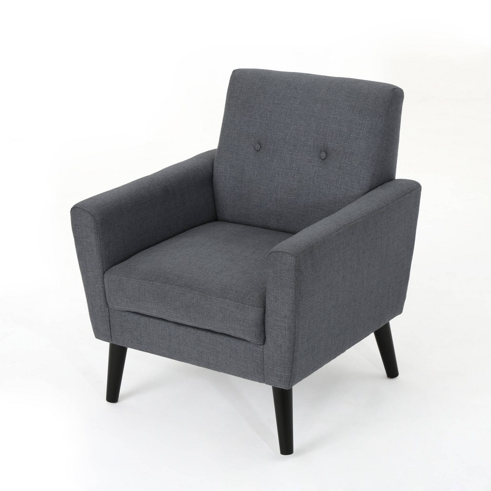 Photos - Chair Sienna Mid Century Club  Dark Gray - Christopher Knight Home