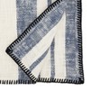 Saro Lifestyle Table Runner With Stripe Whipstitch Design, 16"x72", Blue - 2 of 3