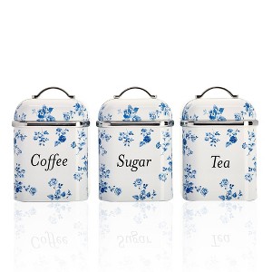 Laura Ashley 3pc Canister Set China Rose : Target