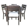 CAVINAS Outdoor Patio Dining Set for 6, Acacia Wood Outdoor Dining Sets Modern Deck Table and Chairs with 6 Chairs for Patio - 2 of 4