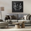 Stupell Industries Spooky Skeletons Cheers Framed Giclee Art, Black, 24" x 24" - 3 of 4