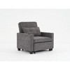 NicBex Modern Pull Out Sofa Bed Convertible Single Sofa Chair with Adjustable Back and USB Port for Living Room - 3 of 4