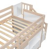 NicBex Twin Low Loft Bed with Stair,Drawer and Shelves for Kids Teens - 3 of 4