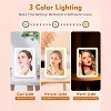 FUNTOUCH Rechargeable and Portable Travel Makeup Mirror with 3-Color 80 LED Lights Dimmable Touch Screen - 2000Amh - 4 of 4