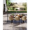 Cantilever Umbrella with Base Included, 10FT Shade for 2-6 People, Outdoor Offset Design with  Rotation, Durable Fade-Resistant Canopy - 2 of 4